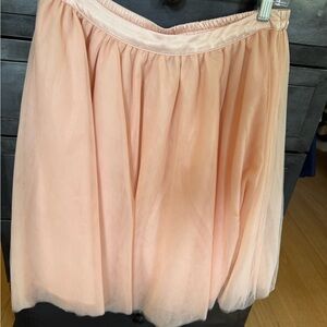 Elegant Peach Tulle Skirt